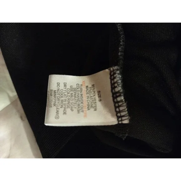 Mink Pink Dress Size S Black Cold Back Long Sleeve - Picture 7 of 8